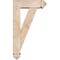 Ekena Millwork Traditional Arts and Crafts Smooth Bracket w/ Offset Brace, Douglas Fir, 5 1/2"W x 16"D x 28"H BKT0604X16X28TRA03SDF - alternate 3